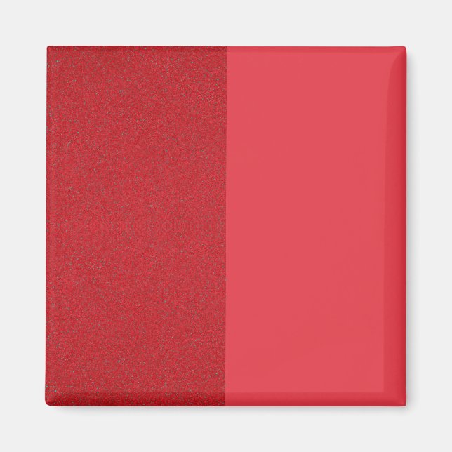 Split Red Magnet – Textured & Matte Custom Design (Front)