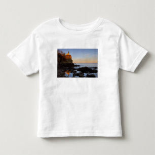 Split Rock Lighthouse at sunset near Two Toddler T-Shirt
