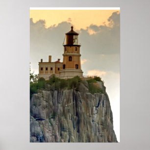 Split Rock Lighthouse Close-up Poster