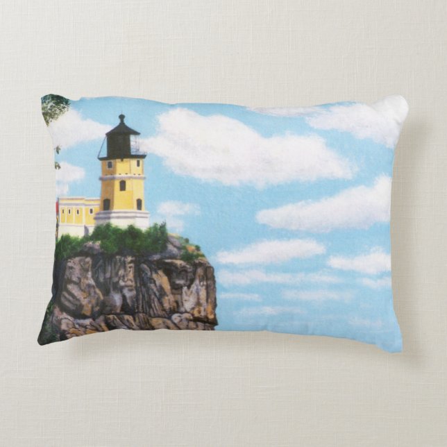 Split Rock Lighthouse Decorative Cushion (Back)