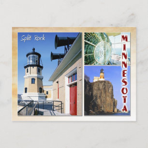 Split Rock Lighthouse, Minnesota (multiview) Postcard