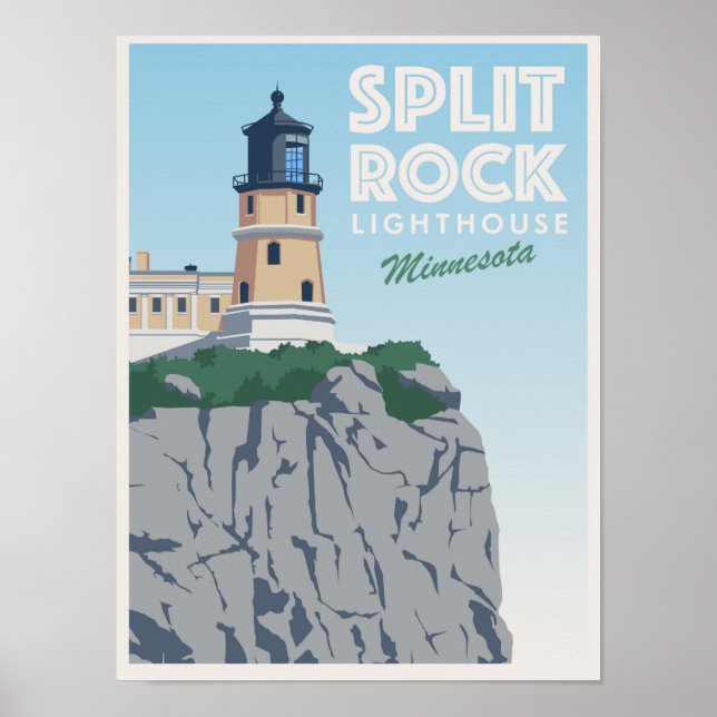 Split Rock Lighthouse, Minnesota Poster (Front)