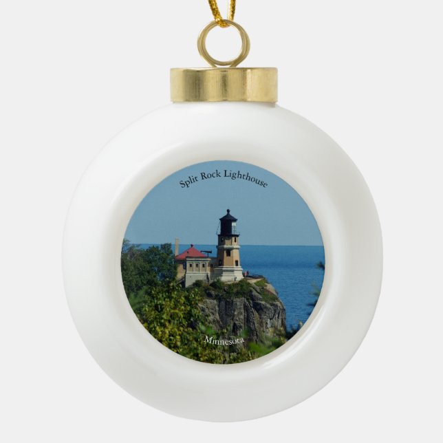 Split Rock Lighthouse ornament (Front)