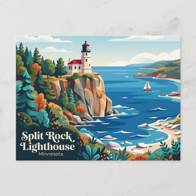 Split Rock Lighthouse State Park USA Postcard (Front)