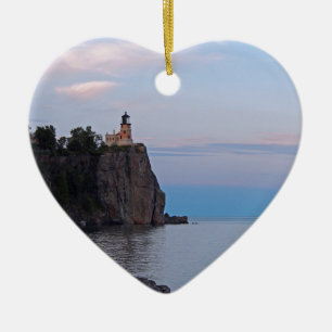 Split Rock Sunset.jpg Ceramic Tree Decoration