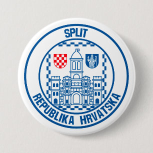 Split Round Emblem 7.5 Cm Round Badge