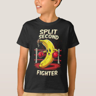 Split Second Fighter Muay Thai Mma Boxing Banana  T-Shirt