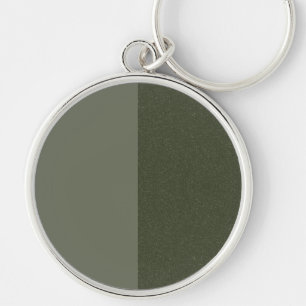 Split-Texture Moss Green Keychain – Customisable