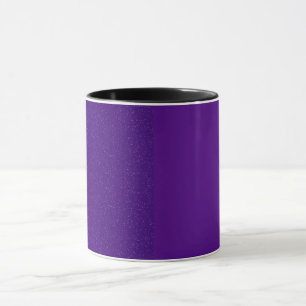 Split-Texture Purple Ceramic Mug – Customizable