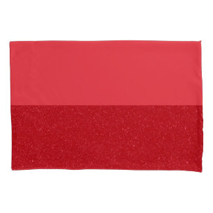 Split Texture Red Pillowcase – Customisable