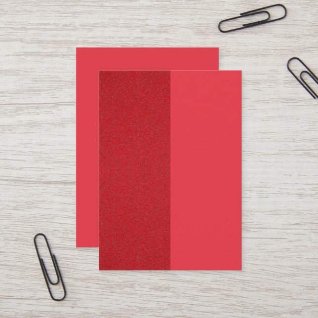 Split Tomato Red Business Card – Customisable (Front/Back In Situ)