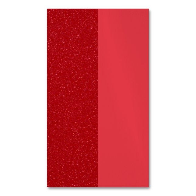 Split Tomato-Red Business Card Magnet – Customise (Front Vertical)