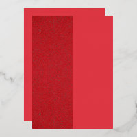 Split Tomato Red Foil Event Invitation – Customise