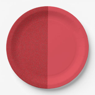 Split Tomato Red Modern Party Plate – Customisable
