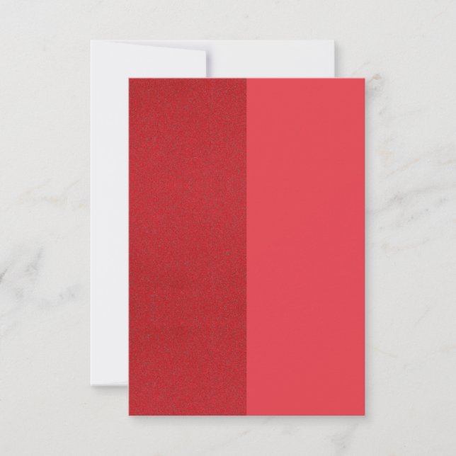 Split Tomato Red RSVP Card – Customisable (Front)