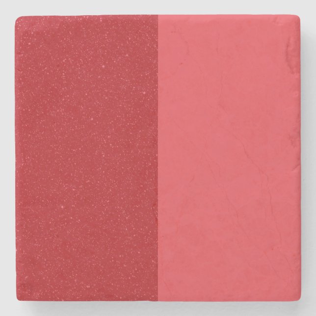 Split Tomato Red Stone Coaster – Customisable (Front)