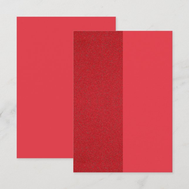 Split Tomato Red Textured Insert Card – Customise (Front/Back)