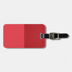 Split Tone Red Luggage Tag (Matte + Textured)