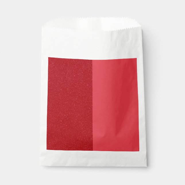 Split-Tone Tomato Red Favour Bags – Customisable (Front)