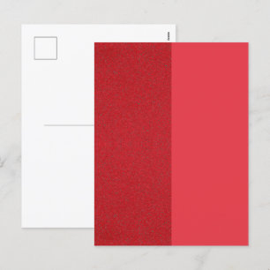 Split-Tone Tomato Red Holiday Postcard – Customise