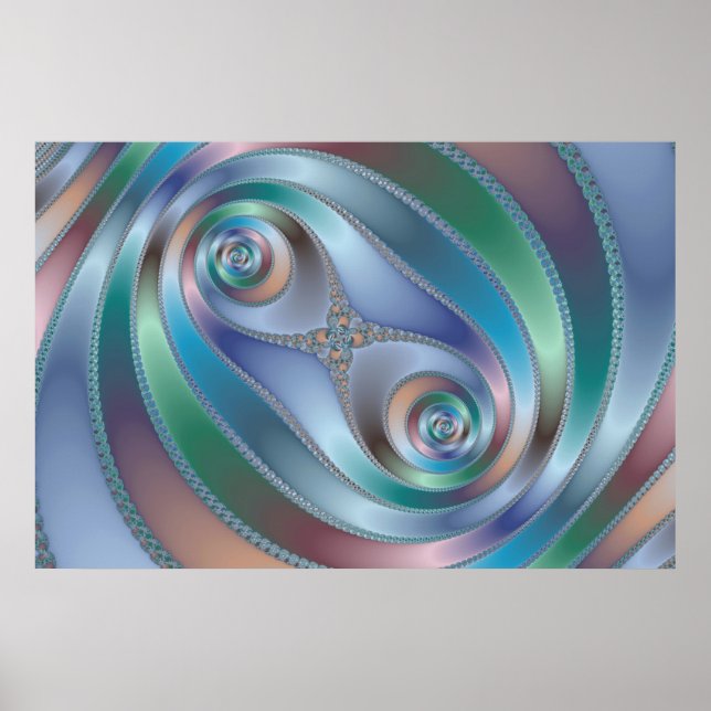 Split Tunnel - Fractal Poster (Front)