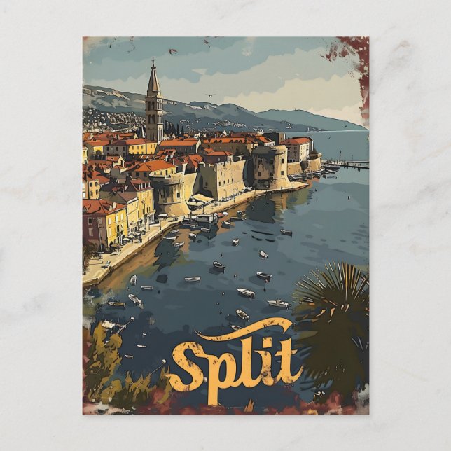 Split Vintage Postcard (Front)