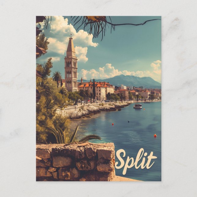 Split Vintage Postcard (Front)