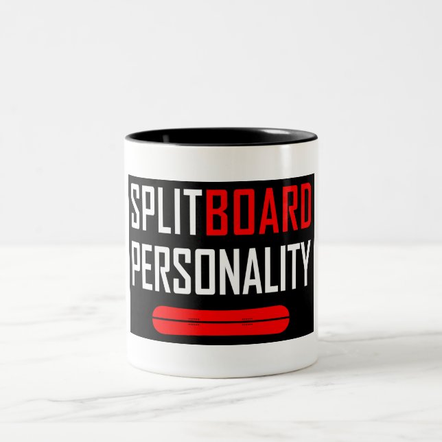 Splitboard Personality Two-Tone Coffee Mug (Center)