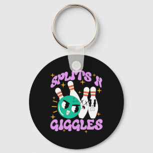 Splits n Giggles Funny Bowling Team Bowler Sports Key Ring