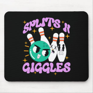 Splits n Giggles Funny Bowling Team Bowler Sports Mouse Pad