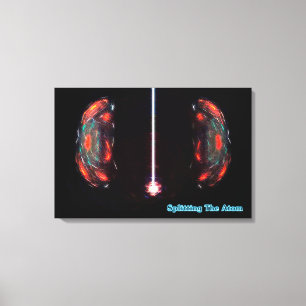Splitting The Atom Canvas Print