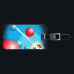 Splitting the Atom Science Physics Luggage Tag<br><div class="desc">SCIENCE LUGGAGE TAGS. Personalise your luggage and help you find it on the belt easier with this cool,  trendy science inspired luggage tag. Designed for all scientists,  science teachers,  science students,  in short,  any science geek in your life (and that includes you)! Designed by Science Geekness© at http://www.zazzle.com/sciencegeekness*</div>