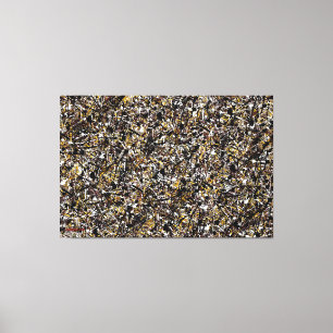 SPLT_002, Action Splatter Painting Canvas Print