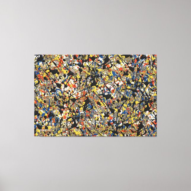 SPLT_24_006, Action Splatter Painting Canvas Print (Front)