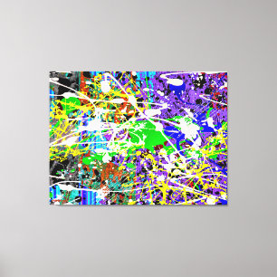  SPLTR DE MUNDO_04 - Action Painting - Canvas Prin Print