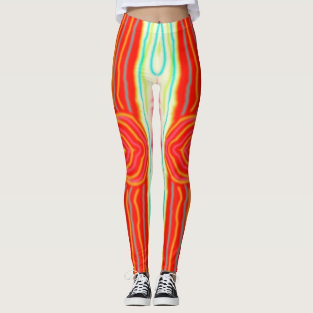 Splurge, double doodle. leggings (Front)
