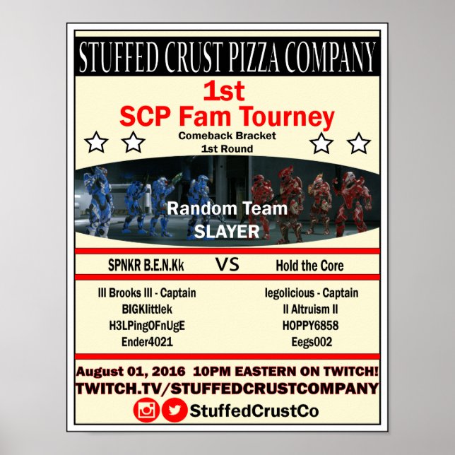 SPNKR B.E.N.Kk vs Hold the Core Poster (Front)