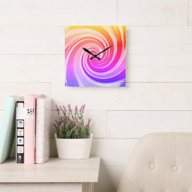 SPNP_10.75" Square Acrylic Wall Clock (Reading Room)
