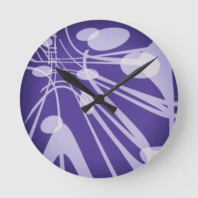 SPNP_8" Round Acrylic Wall Clock (Front)