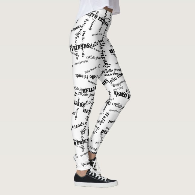 SPNP_ Text printed leggings (Right)