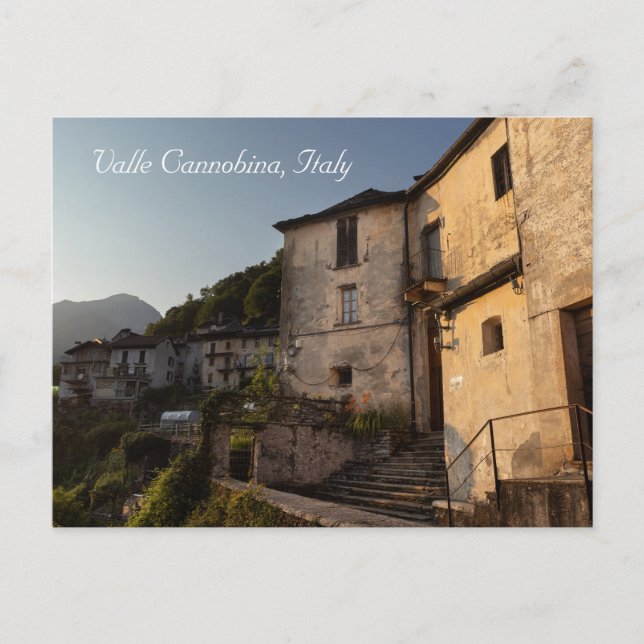 Spoccia Sunset, Valle Cannobina, Italy Postcard (Front)