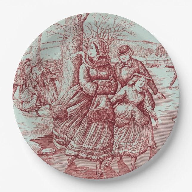 Spode Limited Ed Christmas Image Paper Plate (Front)
