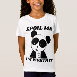SPOIL ME PANDA BEAR GIRLS T-SHIRTS