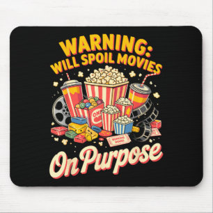 Spoil movies film movie food night snack popcorn  mouse pad