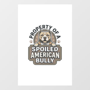 Spoiled American Bully Vintage Engraving Design_1