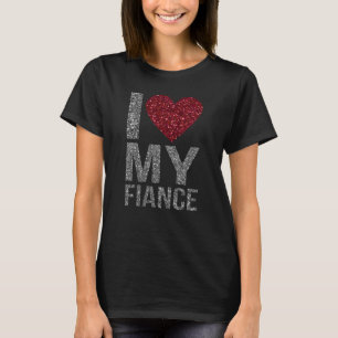 Spoiled By Fiance Funny Fiancee Engaged Graphic T-Shirt