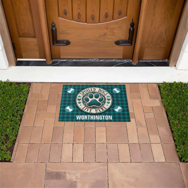 Spoiled Dogs Live Here  Doormat (Outdoor)