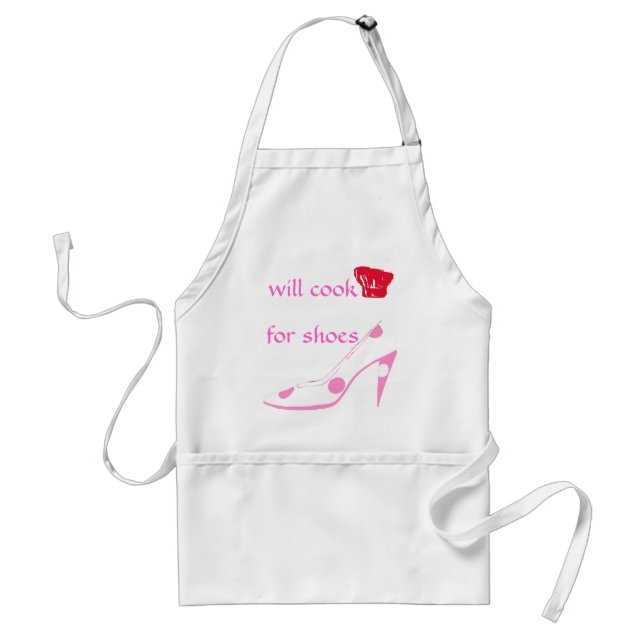Spoiled High Heel Shoe Lover Cooks for Shoes-pink Standard Apron (Front)