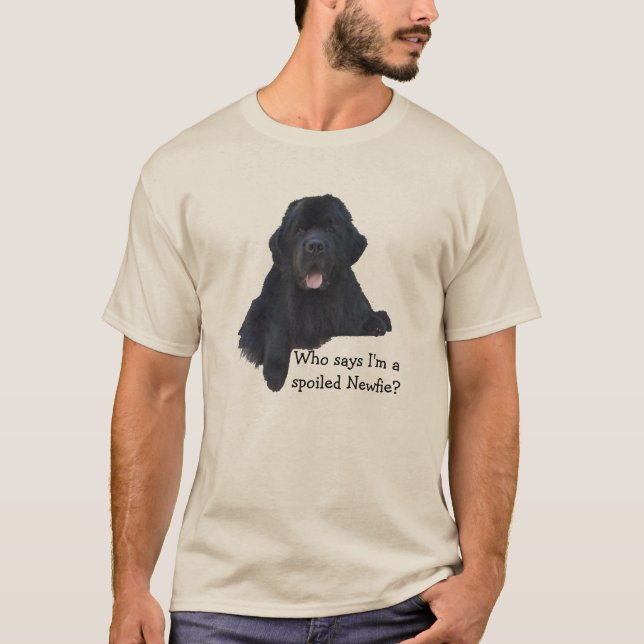 Spoiled Newfoundland Dog T-Shirt (Front)