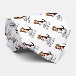 Spoiled Rotten Beagle (tri colour 3) Dog Funny Tie